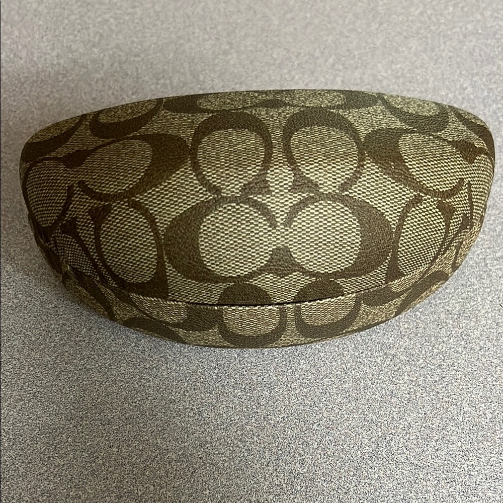 Coach clamshell case for glasses